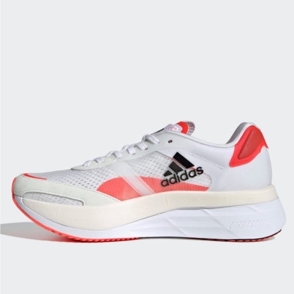 adidas Adizero Boston 10 “White Solar Red” - Picture 3 of 9
